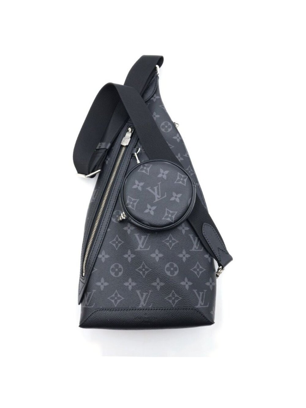 Louis Vuitton Monogram Eclipse Duo Sling Bag Black - Picture 2 of 8
